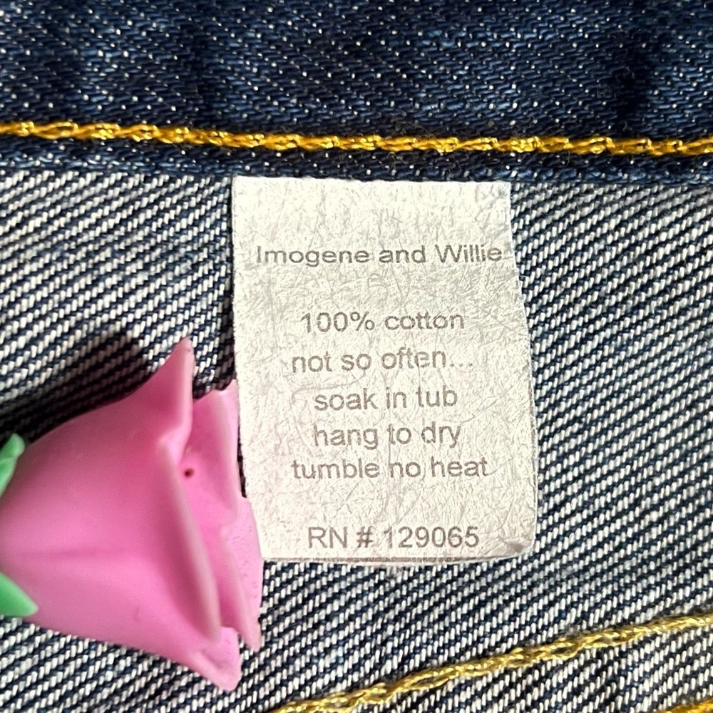 Imogene + Willie Barton Selvedge Denim Jeans Mens 27 Indigo Slim Button Fly NWOT - Picture 10 of 10